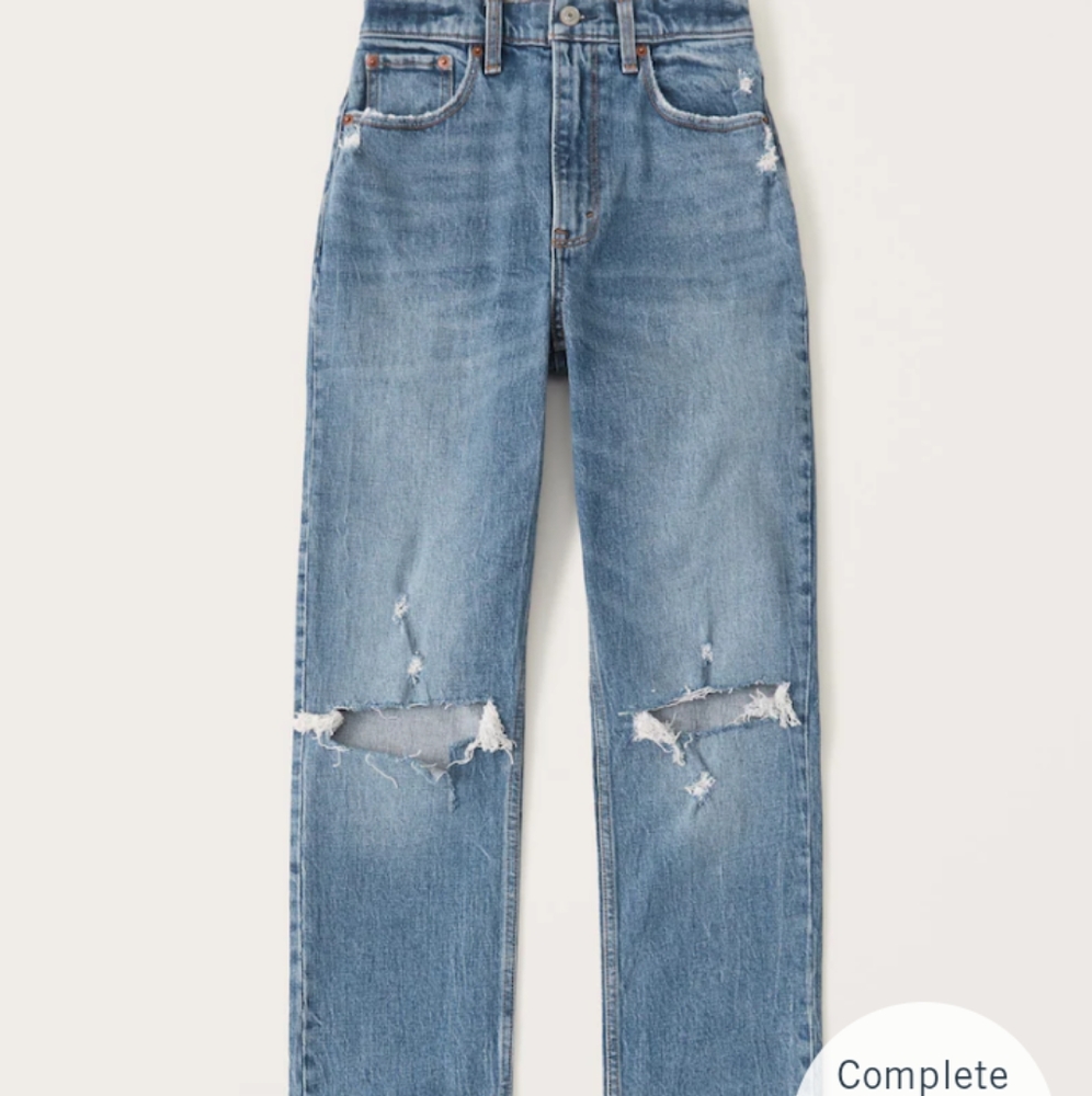 Abercrombie & Fitch ultra high rise the 90s straight sz 29R